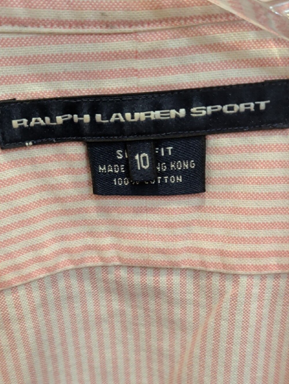 Ralph Lauren Soft Pink Striped Button-Down Shirt - Picture 4 of 6
